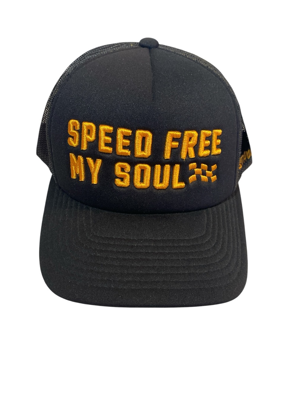 Cap, Fasthouse speed free my soul trucker, black/gold adjustable mash, one size